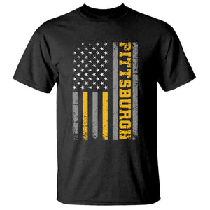 PFS Game Day T Shirt Retro Vintage USA Flag Patriotic American TS10 Black Print Your Wear