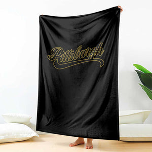 Pittsburgh Throw Blanket Classic Retro Vintage Pennsylvania PA TS10 Print Your Wear