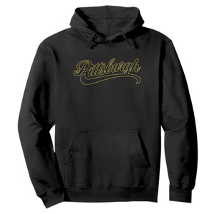 Pittsburgh Hoodie Classic Retro Vintage Pennsylvania PA TS10 Black Print Your Wear