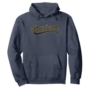 Pittsburgh Hoodie Classic Retro Vintage Pennsylvania PA TS10 Navy Print Your Wear