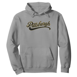 Pittsburgh Hoodie Classic Retro Vintage Pennsylvania PA TS10 Sport Gray Print Your Wear