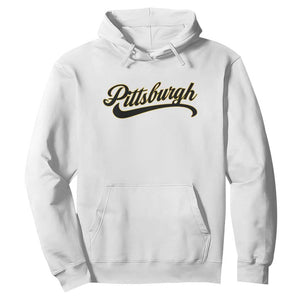 Pittsburgh Hoodie Classic Retro Vintage Pennsylvania PA TS10 White Print Your Wear