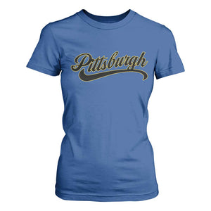 Pittsburgh T Shirt For Women Classic Retro Vintage Pennsylvania PA TS10 Royal Blue Print Your Wear