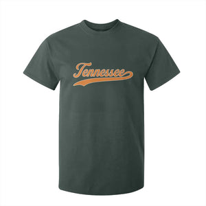 Vintage Tennessee T Shirt For Kid Classic TN Orange Print Retro Vintage TS10 Dark Forest Green Print Your Wear