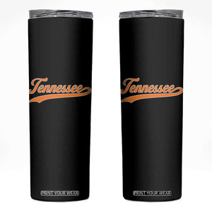 Vintage Tennessee Skinny Tumbler Classic TN Orange Print Retro Vintage TS10 Black Print Your Wear