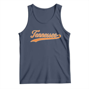 Vintage Tennessee Tank Top Classic TN Orange Print Retro Vintage TS10 Navy Print Your Wear