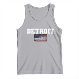 Classic Detroit Tank Top Retro Varsity Vintage Sports Team Name USA Flag TS10 Athletic Heather Print Your Wear