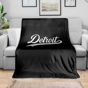Retro Script Detroit Throw Blanket Vintage Sports Team Name TS10 Print Your Wear
