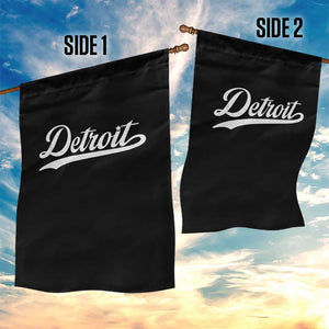 Retro Script Detroit Garden Flag Vintage Sports Team Name TS10 Print Your Wear