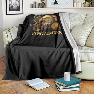 Veteran 250th Anniversary Throw Blanket My Other Birthday Is 10 November 1775 TS10 Print Your Wear