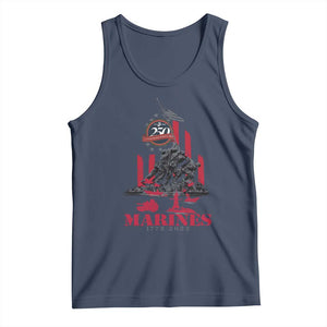 Marine Veteran 250th Anniversary Tank Top Retro Military Corps American Flag TS10 Navy Print Your Wear
