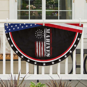 Marine 250th Anniversary Patriotic Fan Flag Retro Military Veteran Gift American Flag