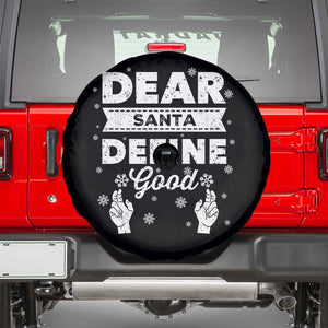 Dear Santa Christmas Spare Tire Cover Naughty Nice Funny Funny Family Xmas Pajamas TS10 Black Print Your Wear