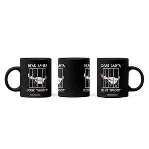 Funny Christmas Goose Coffee Mug Dear Santa Define Naughty Xmas Meme TS10 Print Your Wear