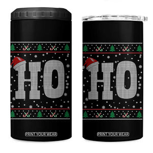 Where's My Ho At Matching Ugly Christmas 4 in 1 Can Cooler Tumbler Ho Funny Couples TS10 One Size: 16 oz Black Print Your Wear