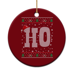Where's My Ho At Matching Ugly Christmas Ceramic Ornament Ho Funny Couples TS10 1pc Red Print Your Wear
