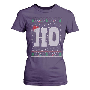 Where's My Ho At Matching Ugly Christmas T Shirt For Women Ho Funny Couples TS10 Purple Print Your Wear