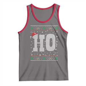 Where's My Ho At Matching Ugly Christmas Tank Top Ho Funny Couples TS10 Deep Heather Red Print Your Wear