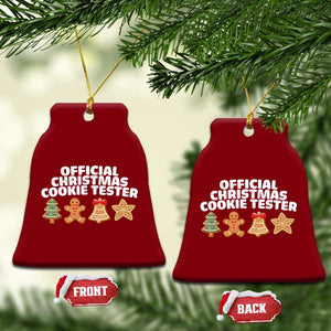 Official Christmas Cookie Tester Ceramic Ornament Taster Baking Crew Sibling Matching TS10 Print Your Wear