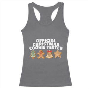 Official Christmas Cookie Tester Racerback Tank Top Taster Baking Crew Sibling Matching TS10 Charcoal Print Your Wear