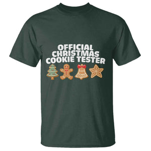 Official Christmas Cookie Tester T Shirt Taster Baking Crew Sibling Matching TS10 Dark Forest Green Print Your Wear