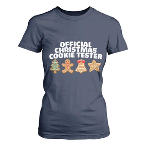 Official Christmas Cookie Tester T Shirt For Women Taster Baking Crew Sibling Matching TS10 Navy Print Your Wear