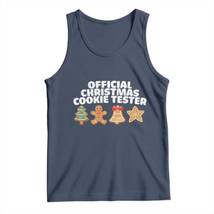 Official Christmas Cookie Tester Tank Top Taster Baking Crew Sibling Matching TS10 Navy Print Your Wear