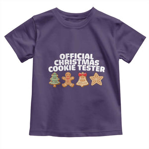 Official Christmas Cookie Tester Toddler T Shirt Taster Baking Crew Sibling Matching TS10 Purple Print Your Wear