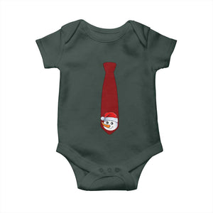 Funny Christmas Baby Onesie Tie With Snowman For Family Matching Ugly Gift TS10 Print Your Wear