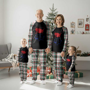 Funny Trump Plaid Pajama Set 2024 Electoral Map Merry Christmas America Happy Holiday TS10 Christmas Plaid Print Your Wear