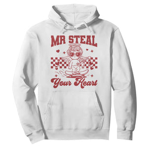 Mr Steal Your Heart Hoodie Cute Cupid Youth Boys Baby Boy Valentine Toddler TS10 White Print Your Wear