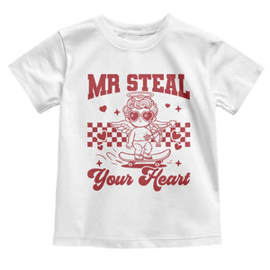 Mr Steal Your Heart Toddler T Shirt Cute Cupid Youth Boys Baby Boy Valentine Toddler TS10 White Print Your Wear