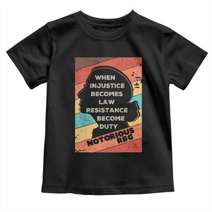 When Injustice Becomes Law Resistance Becomes Duty Toddler T Shirt Political Protest Feminist RGB TS10 Black Print Your Wear