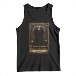 Tarot Card RBG Tank Top When Injustice Becomes Law Resistance Becomes Duty TS10 Black Print Your Wear