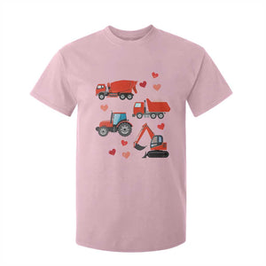 Excavator Construction T Shirt For Kid Car Tractor Truck Lovers TS10 Light Pink Print Your Wear