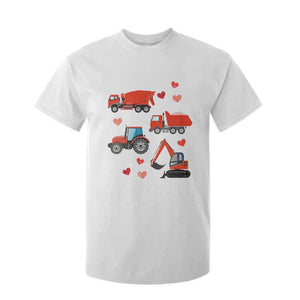 Excavator Construction T Shirt For Kid Car Tractor Truck Lovers TS10 White Print Your Wear