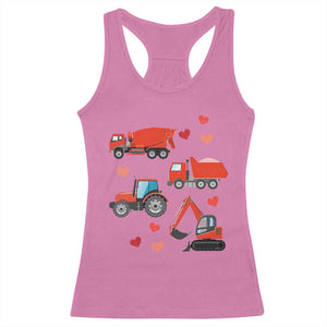 Excavator Construction Racerback Tank Top Car Tractor Truck Lovers TS10 Azalea Print Your Wear