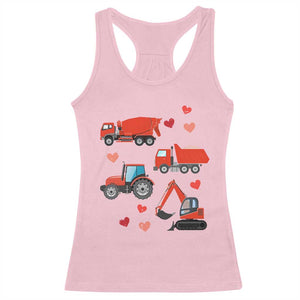 Excavator Construction Racerback Tank Top Car Tractor Truck Lovers TS10 Light Pink Print Your Wear