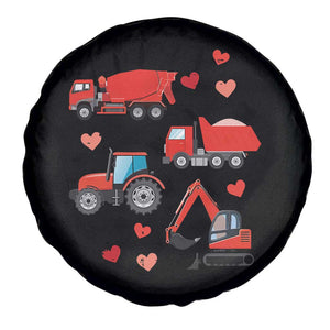 Excavator Construction Spare Tire Cover Car Tractor Truck Lovers TS10 Print Your Wear