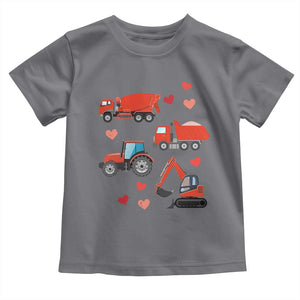 Excavator Construction Toddler T Shirt Car Tractor Truck Lovers TS10 Charcoal Print Your Wear