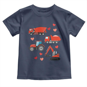Excavator Construction Toddler T Shirt Car Tractor Truck Lovers TS10 Navy Print Your Wear