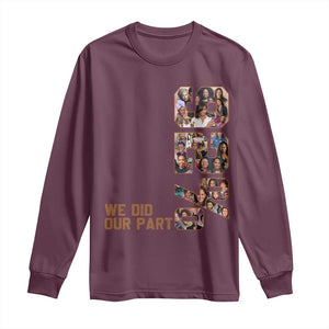 92 Percent Black Woman Power Long Sleeve Shirt 92 Percent Melanin Girls TS10 Maroon Print Your Wear