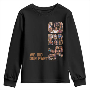 92 Percent Black Woman Power Youth Sweatshirt 92 Percent Melanin Girls TS10 Black Print Your Wear
