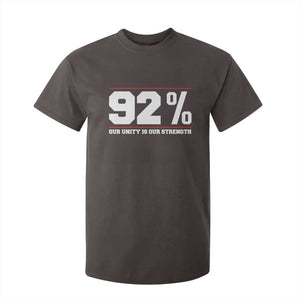92 Percent Black Woman Power T Shirt For Kid 92% Our Unity Is Our Strength TS10 Dark Chocolate Print Your Wear