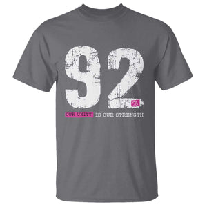The 92% Black Women Power T Shirt Black History Month TS10 Charcoal Print Your Wear