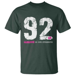 The 92% Black Women Power T Shirt Black History Month TS10 Dark Forest Green Print Your Wear