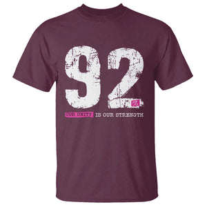 The 92% Black Women Power T Shirt Black History Month TS10 Maroon Print Your Wear