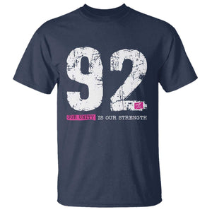 The 92% Black Women Power T Shirt Black History Month TS10 Navy Print Your Wear