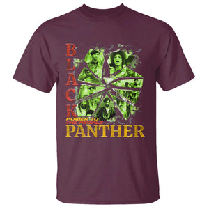 Vintage Black Panther Party T Shirt Newton Seale Shakur Black History Month Juneteenth TS10 Maroon Print Your Wear