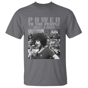 Power To The People T Shirt Black History Angela Davis Black Panther Party TS10 Charcoal Print Your Wear